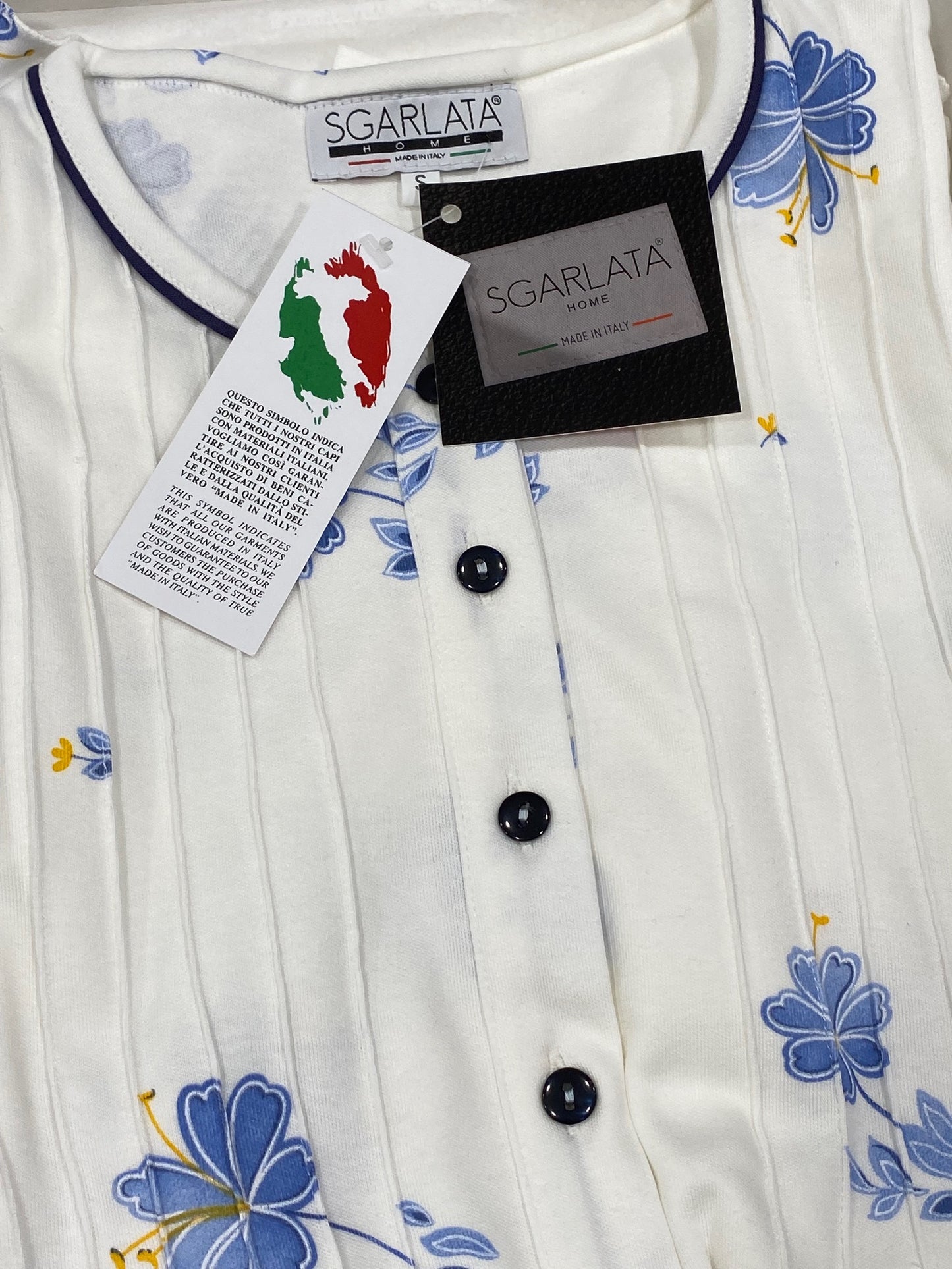 Pyjama pour femme en pur coton interlock avec traitement Sanfor Art.