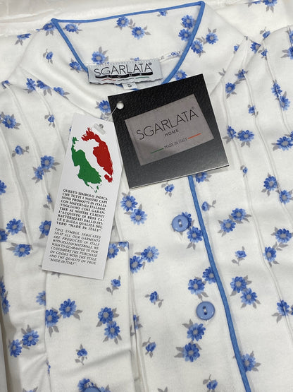 Pyjama pour femme en pur coton interlock avec traitement Sanfor Art.