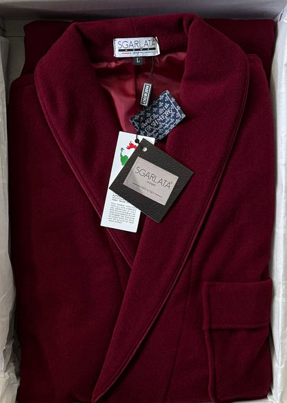 Vestaglia Corta da Camera per Uomo in Lana e Cashmere modello Scialle Classico art. Londra