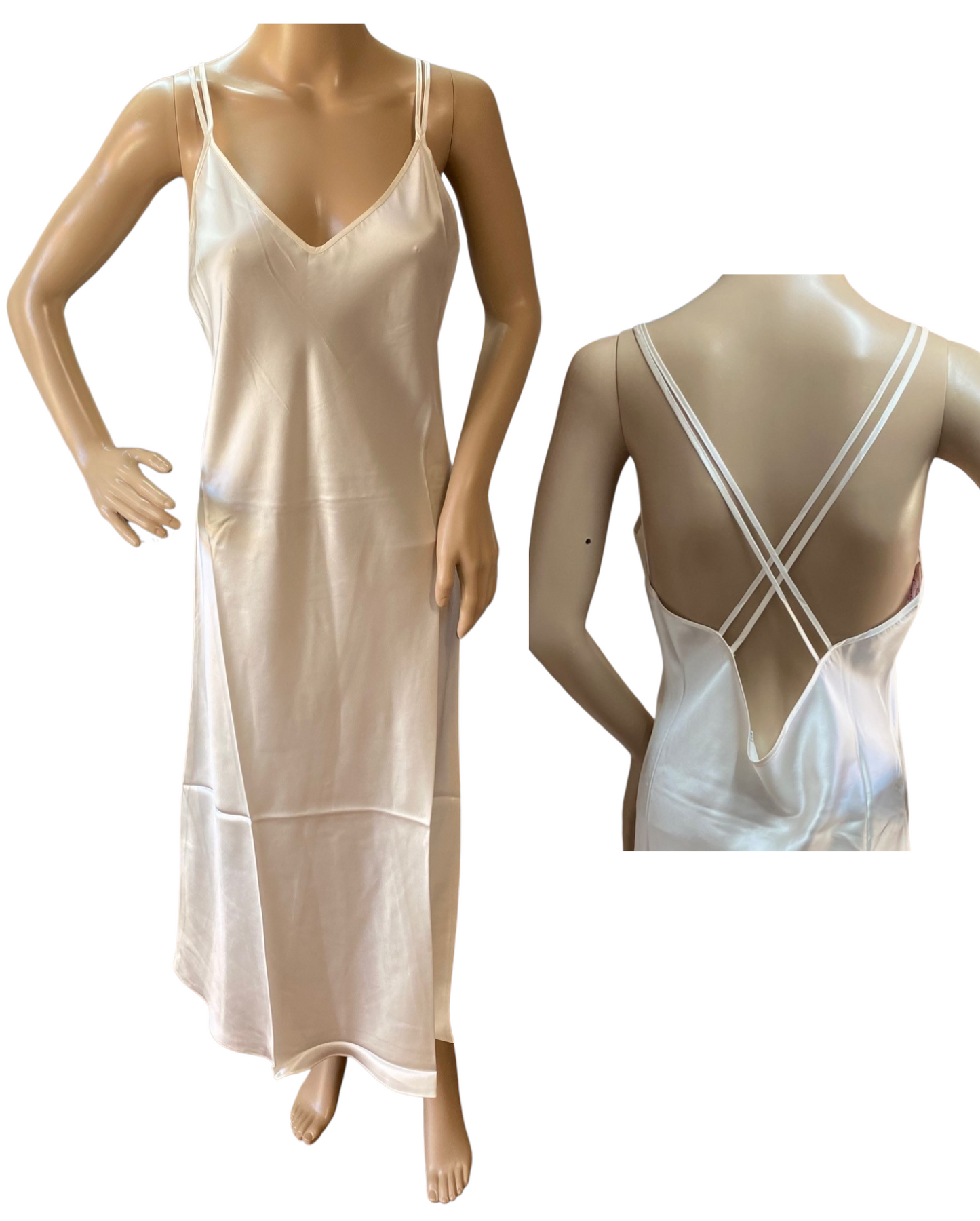 OUTLET Camicia da Notte in pregiata viscosa e seta pura 45€
