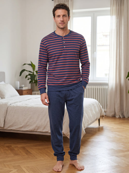 Bip Bip Pigiama da Uomo in tessuto Soft Touch modello Serafino art. 6038