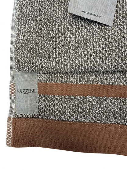 Fazzini coppia asciugamani 1+1 in Pura Spugna art. Melange