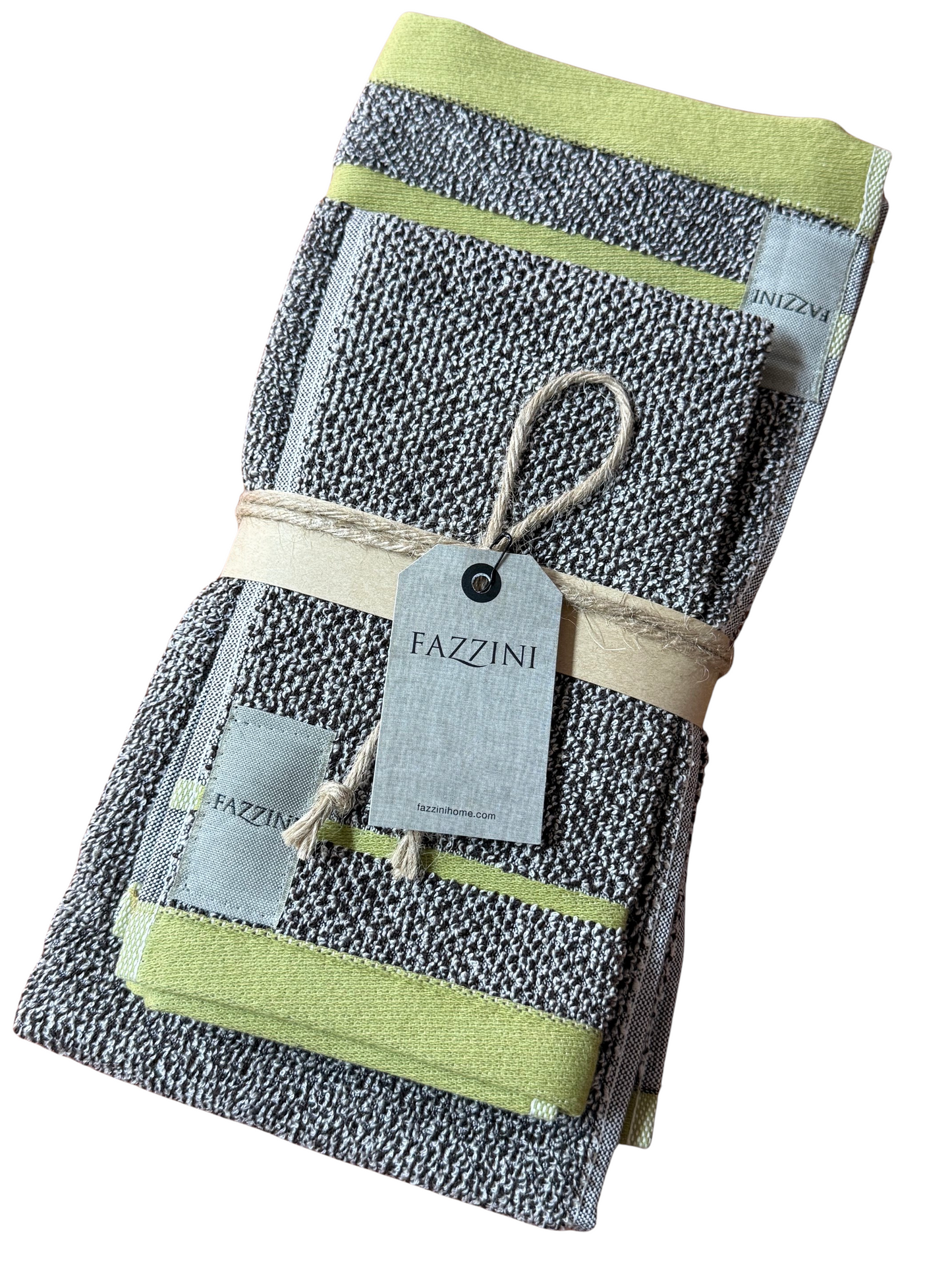 Fazzini coppia asciugamani 1+1 in Pura Spugna art. Melange