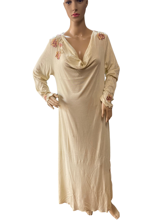 OUTLET Camicia da Notte in pregiata viscosa e seta pura 45€
