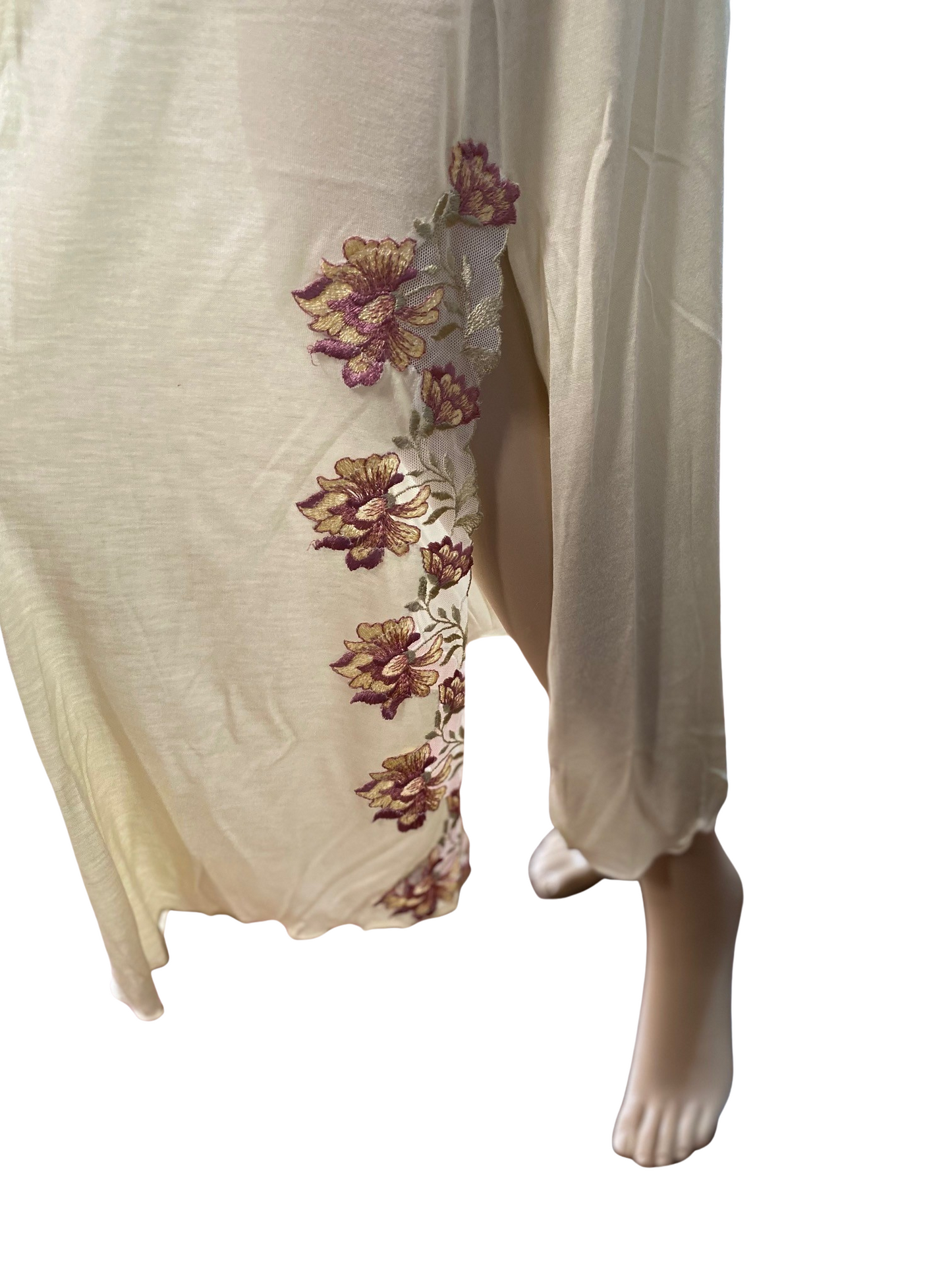 OUTLET Camicia da Notte in pregiata viscosa e seta pura 45€