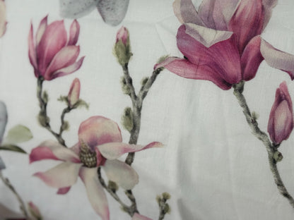 Mirabello parure copripiumino matrimoniale (senza il lenzuolo di sotto) in Puro Percalle di Cotone 100% art. Elegant flowers