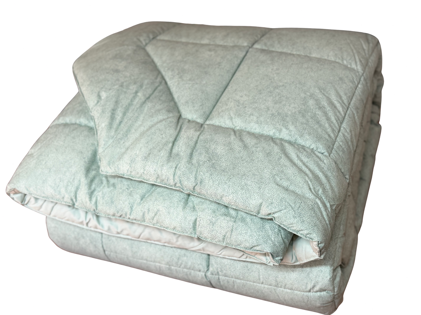 Fazzini trapunta matrimoniale peso invernale in Puro Percalle di Cotone tinto e sovrastampato art. Galuchat cm. 270x270