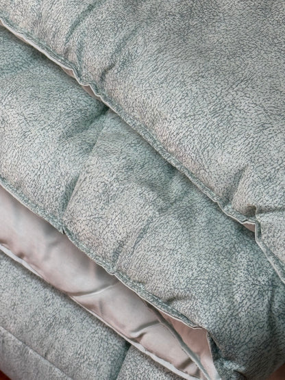 Fazzini trapunta matrimoniale peso invernale in Puro Percalle di Cotone tinto e sovrastampato art. Galuchat cm. 270x270