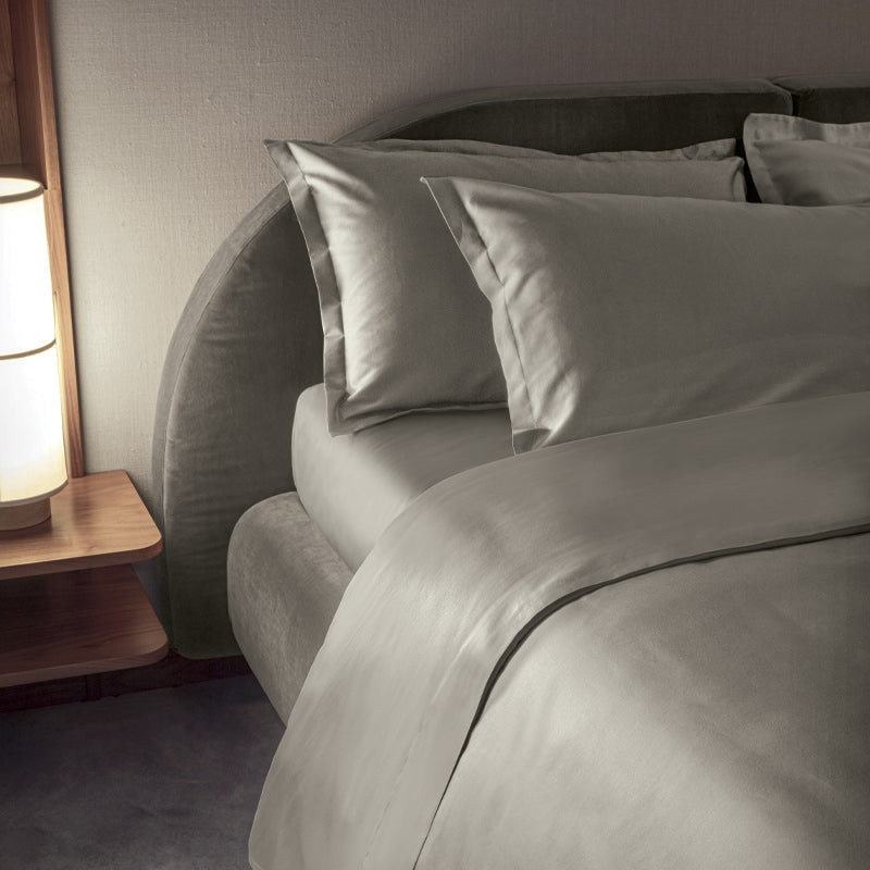 Fazzini trapunta matrimoniale in Puro Raso di Cotone 300TC Tinta Unita art. Trecento