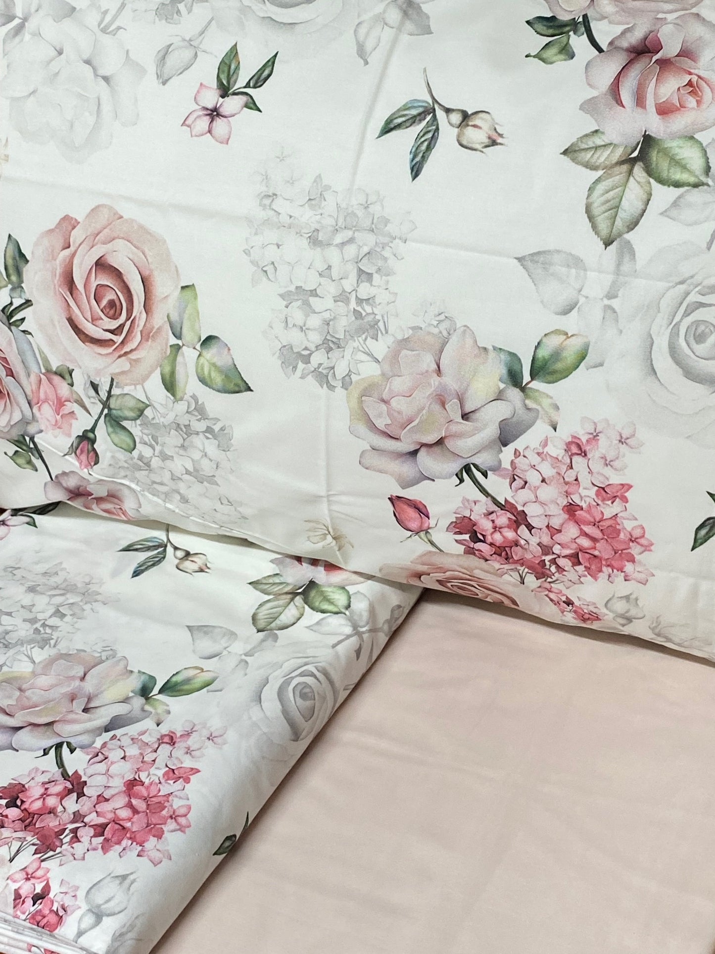 Tessitura Randi 1931 Double Duvet Cover Set Art. Amalia in Pure Cotton Percale 200 TC Digital Print with Reactive Colors