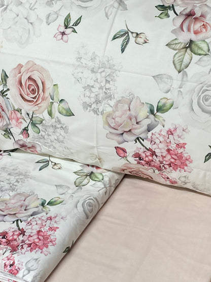 Tessitura Randi 1931 Double Duvet Cover Set Art. Amalia in Pure Cotton Percale 200 TC Digital Print with Reactive Colors