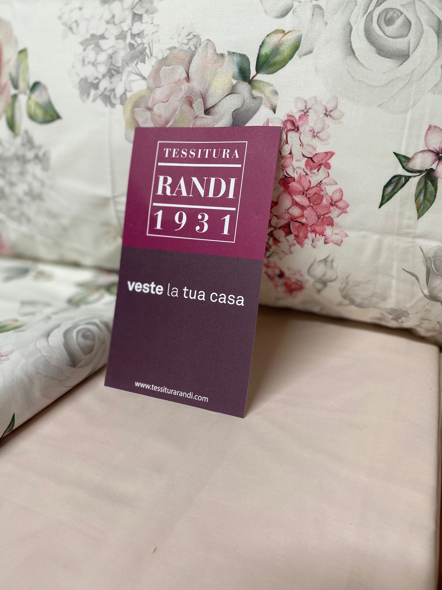 Tessitura Randi 1931 Double Duvet Cover Set Art. Amalia in Pure Cotton Percale 200 TC Digital Print with Reactive Colors