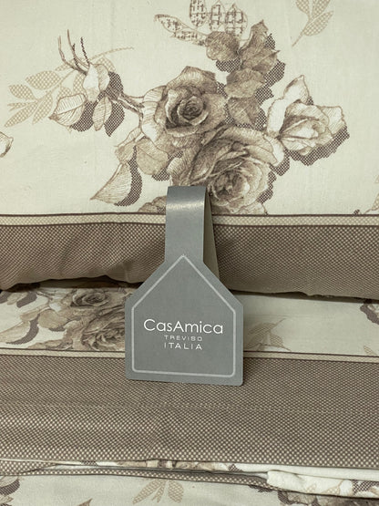 Casamica Single Bed Sheet Set in Marmolada Printed Flannel in 100% Cotton Pilling Free Art. Rosy