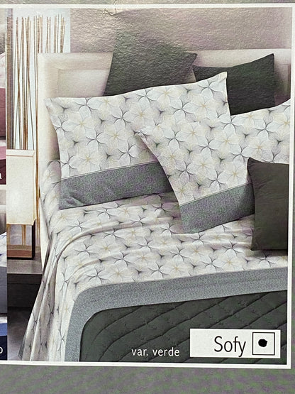 Parure de lit simple Casamica en flanelle imprimée Marmolada 100 % coton anti-boulochage Art. Sofy