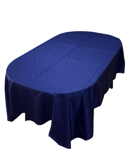 Nappe élégante sans serviettes en pur coton damassé Jacquard Fabrication Art. Bice