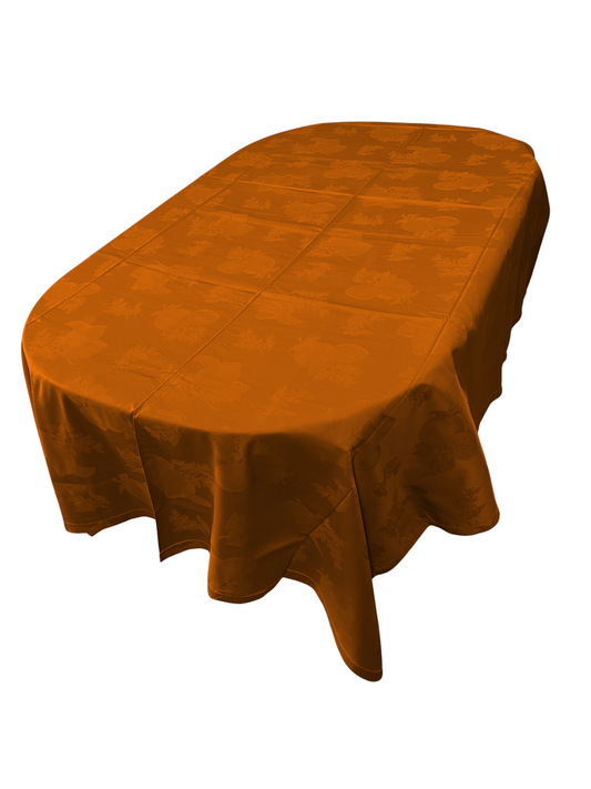 Tag House Elegant Tablecloth in Pure Cotton Damask Jacquard Workmanship with Hemstitch Art. Le Tinte