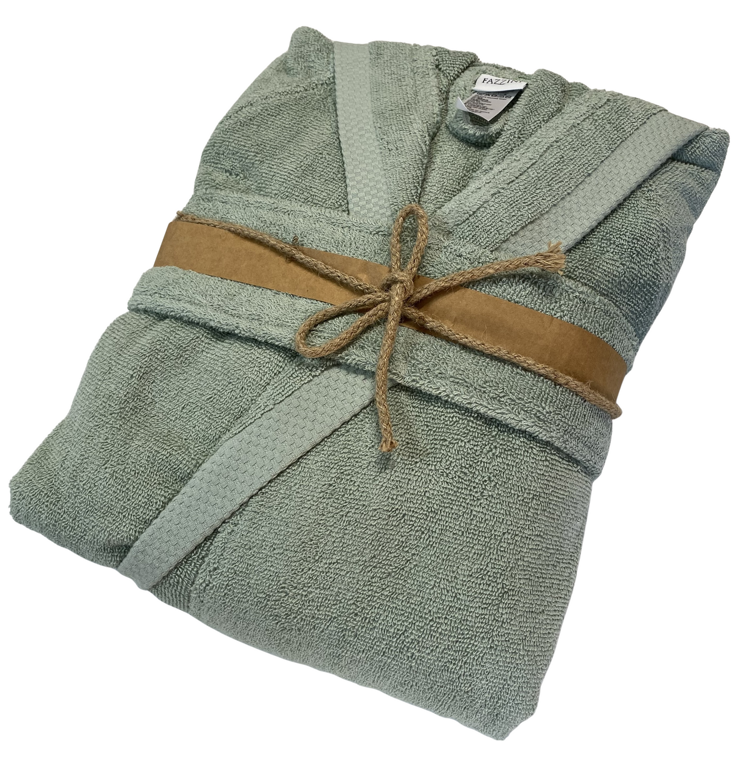Fazzini Unisex terry bathrobe with hood art. Square