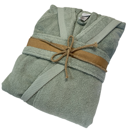 Fazzini Unisex terry bathrobe with hood art. Square