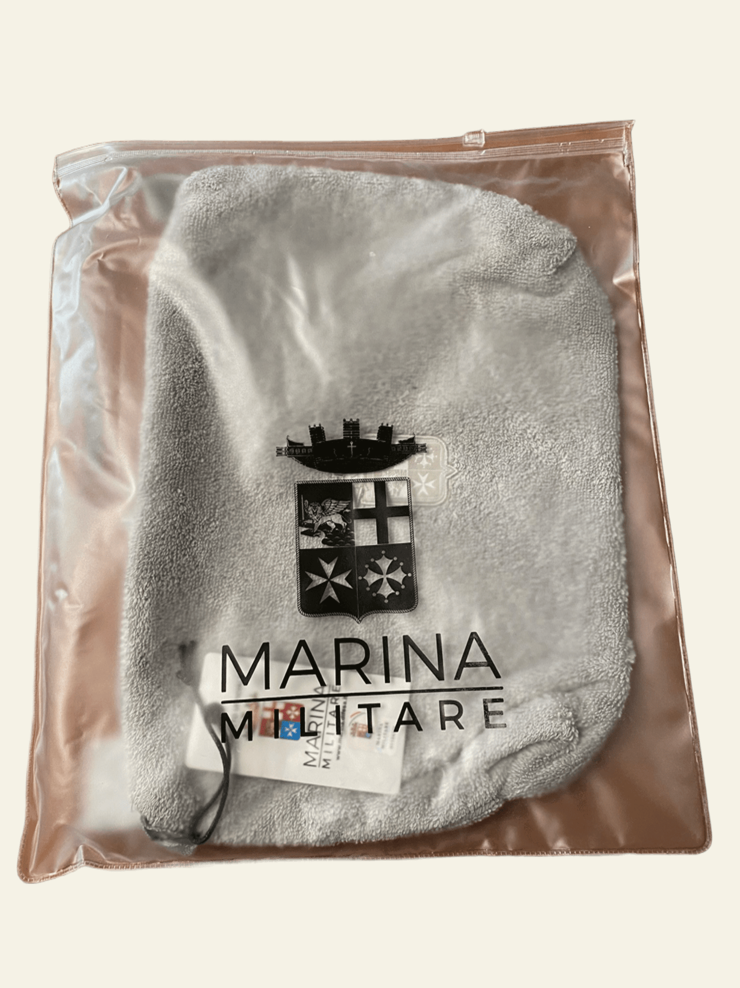 Marina Militare beauty case in pura spugna idrofila e chiusura con zip