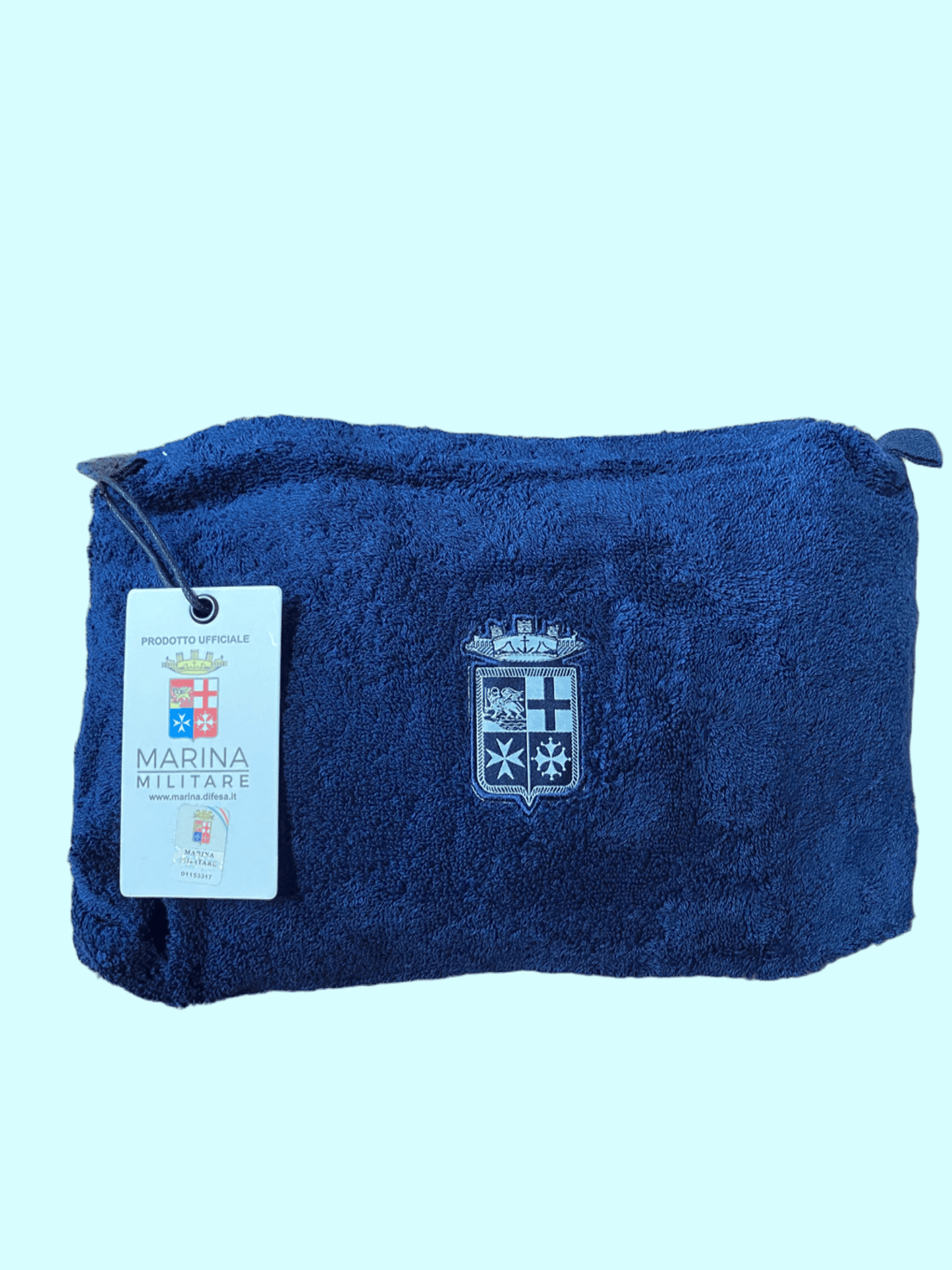 Marina Militare beauty case in pura spugna idrofila e chiusura con zip