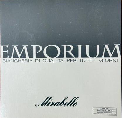 Mirabello parure copripiumino letto singolo (senza il lenzuolo di sotto) in puro Percalle di Cotone art. Oryza