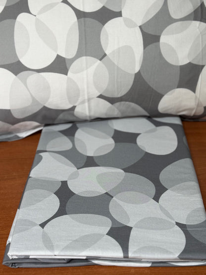 Mirabello parure copripiumino letto singolo (senza il lenzuolo di sotto) in puro Percalle di Cotone art. Oryza