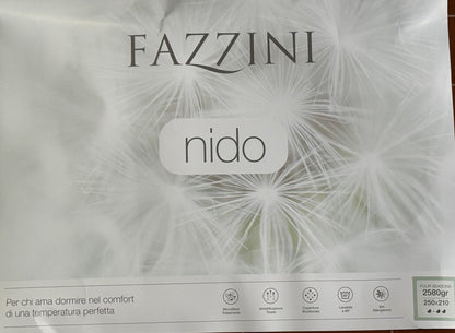 Fazzini Piumino da interno per Una Piazza e Mezza quattro stagioni in fibra cava siliconata art. Nido Trio