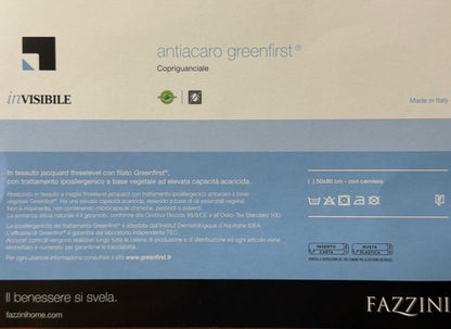 Fazzini Federa copriguanciale antiacaro greenfirst art. Antiacaro Greenfirst