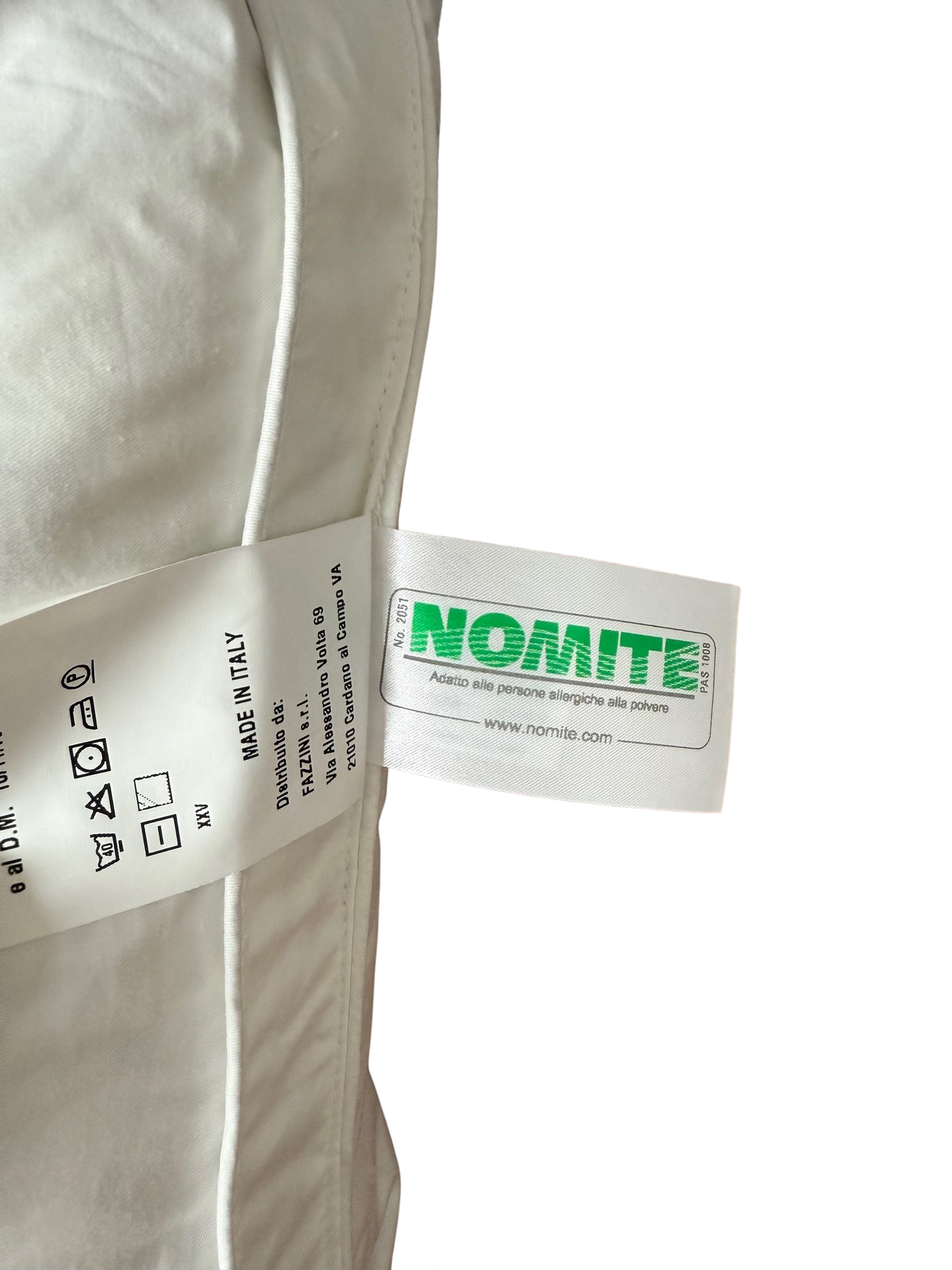 Fazzini Guanciale in Piume d'Oca con tre camere separate art. Piuma tre Camere