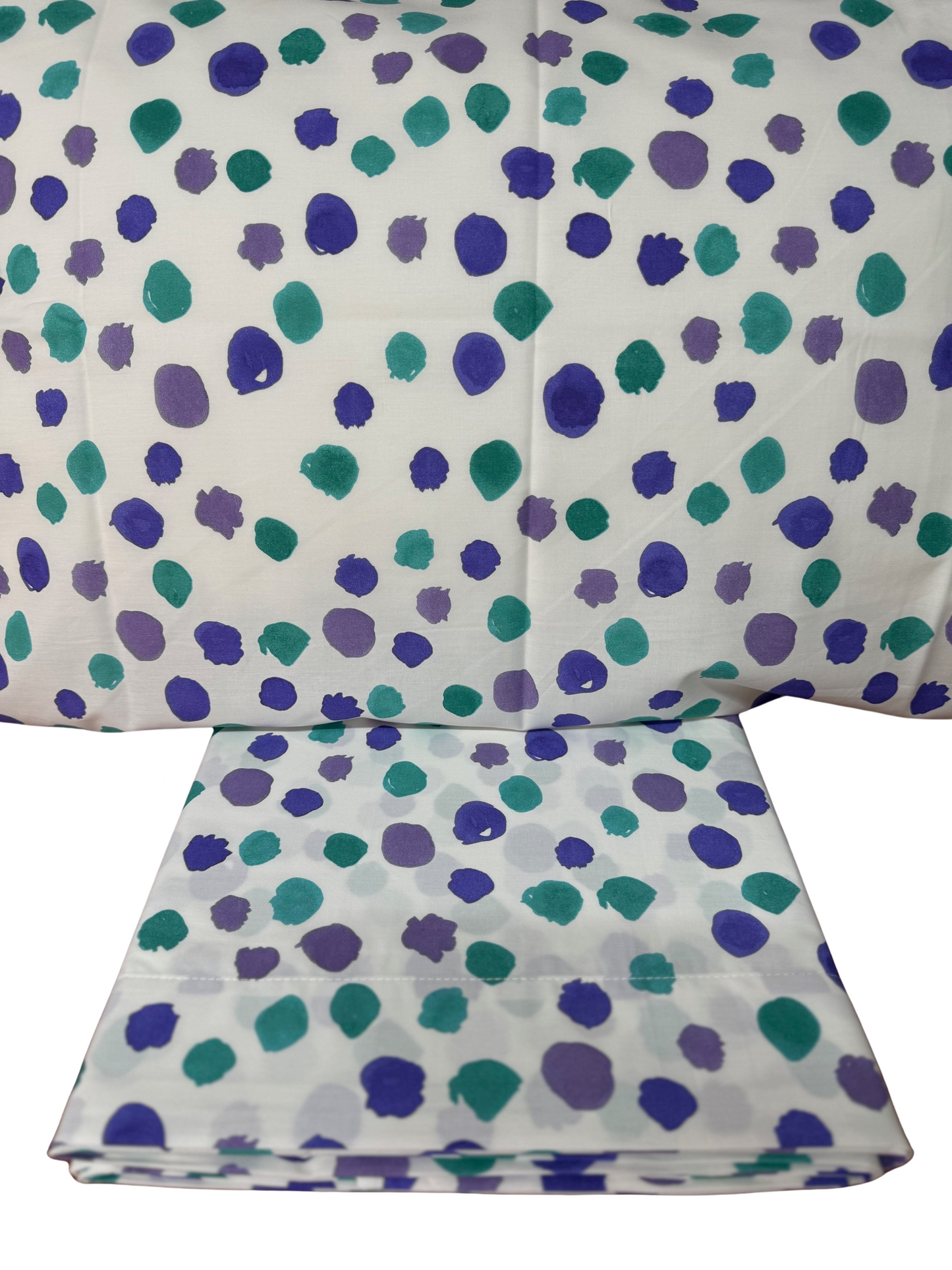 Fazzini parure lenzuola per Letto Singolo (senza il lenzuolo di sotto) in Puro Percalle di Cotone art. Semi