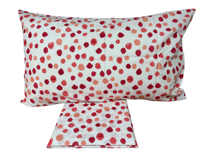 Fazzini parure lenzuola per Letto Singolo (senza il lenzuolo di sotto) in Puro Percalle di Cotone art. Semi