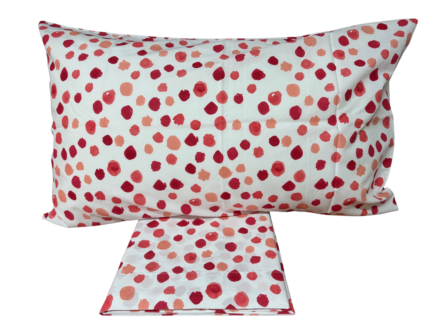 Fazzini parure lenzuola per Letto Singolo (senza il lenzuolo di sotto) in Puro Percalle di Cotone art. Semi