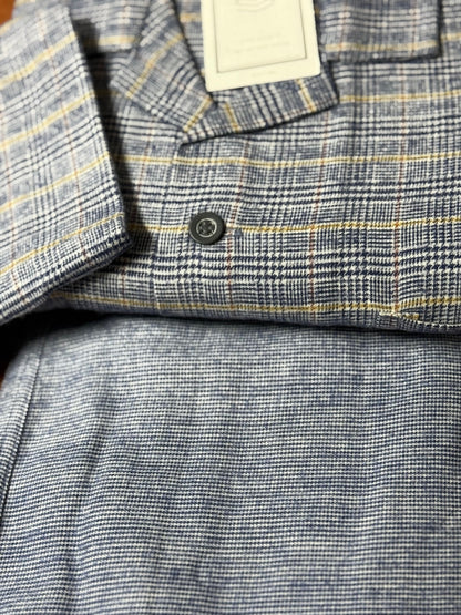 Pyjama classique pour homme Bip Bip avec col chemise en flanelle de pur coton chaud Art. E 020005