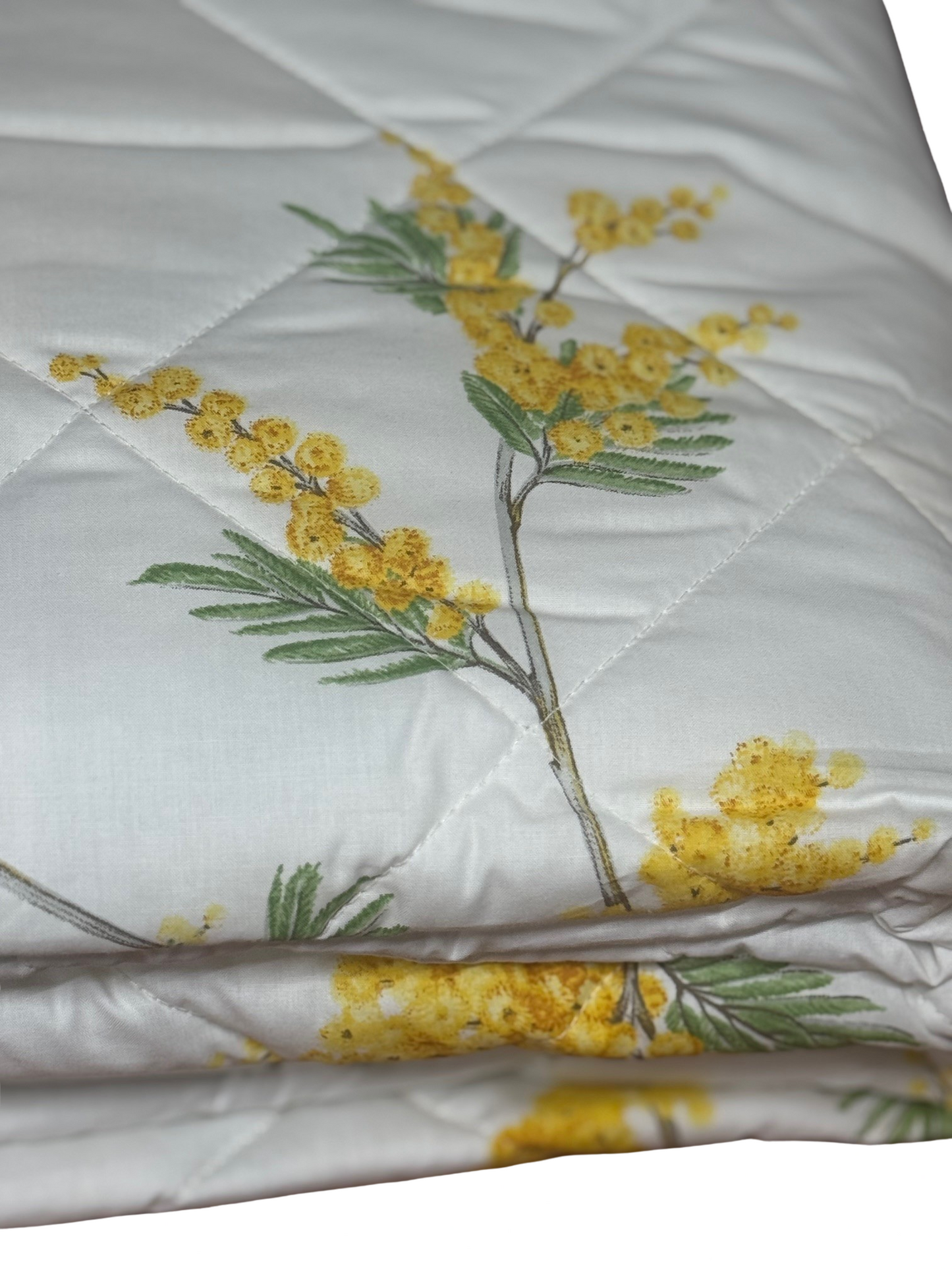 Mirabello Carrara Trapuntino Matrimoniale peso Primaverile in Puro Percalle di cotone art. Mimose