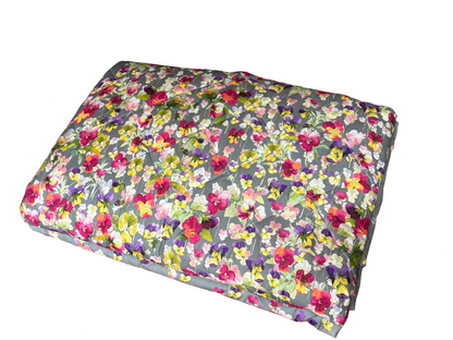 Mirabello copriletto/quilt letto singolo mezza stagione in Puro Percalle di Cotone double-face art. Violette