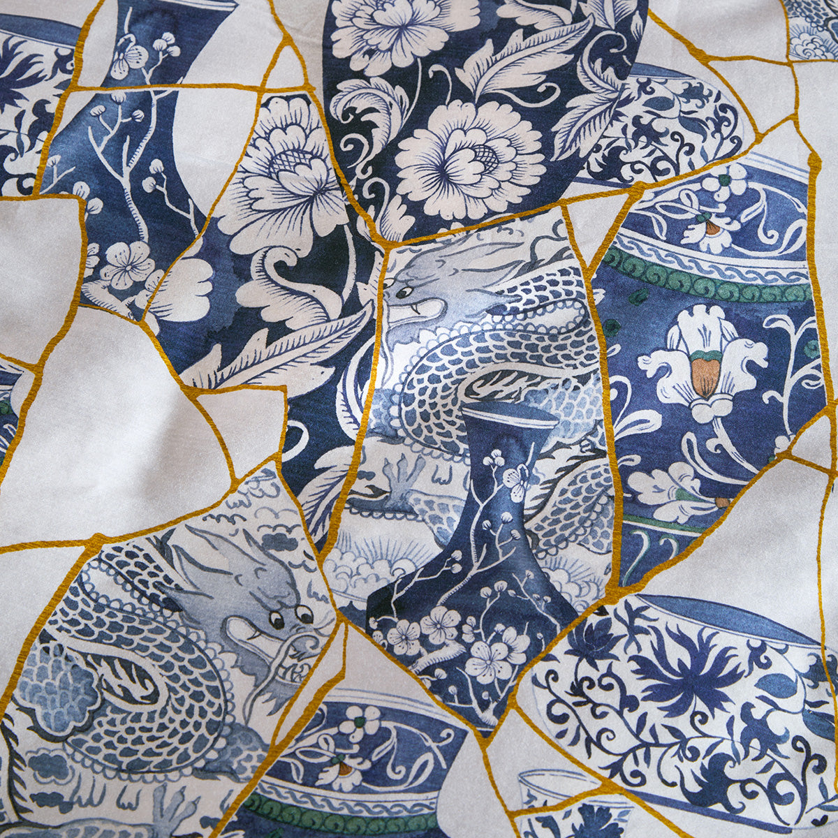 Fazzini completo Lenzuola matrimoniali in Puro Raso di Cotone 300TC art. Kintsugi