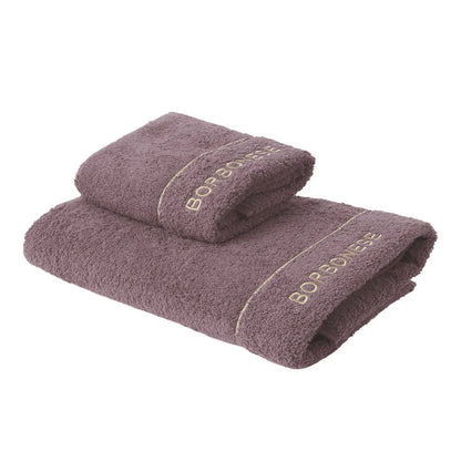 Borbonese coppia di asciugamani 1+1 in Pura Spugna idrofila 550gr/mq tinta unita art. Fine OP