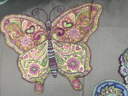 Mirabello parure copripiumino letto singolo (senza il lenzuolo di sotto) in puro Percalle di Cotone art. Mariposa