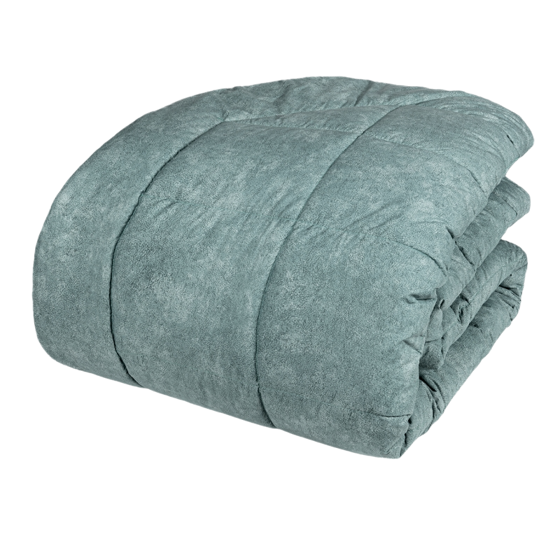 Fazzini trapunta matrimoniale peso invernale in Puro Percalle di Cotone tinto e sovrastampato art. Galuchat cm. 270x270