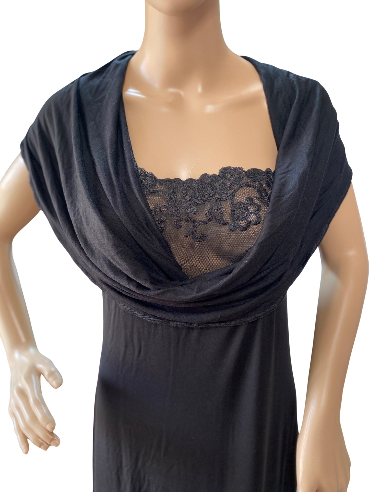 OUTLET Camicia da Notte in pregiata viscosa e seta pura 45€