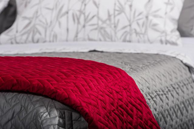 Sgarlata Home Trapuntino Quilt Matrimoniale Balzato 100% Raso di Puro Cotone 300TC Art. Helen