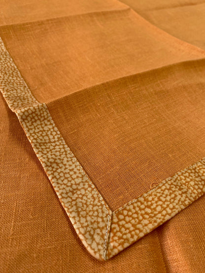 Borbonese Casa, runner con tovaglioli in puro Lino 100% cm. 145x53