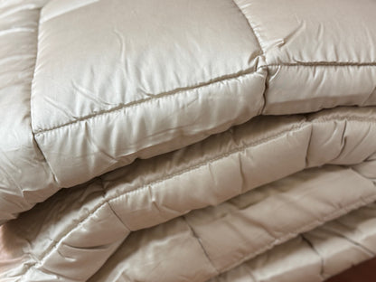 Fazzini trapunta matrimoniale in Puro Raso di Cotone 300TC Tinta Unita art. Trecento