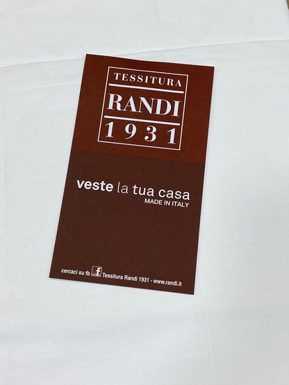 Tessitura Randi 1931 Servizio da tavola in fiandra jacquard di puro cotone art.  Allure