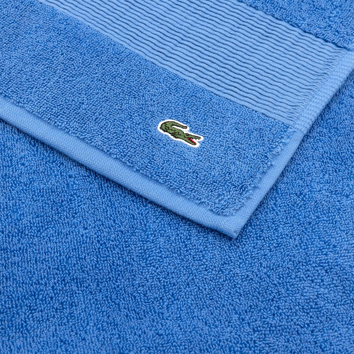 Lacoste coppia asciugamani 1+1 spugna 600 gr/mq art. Lecroco