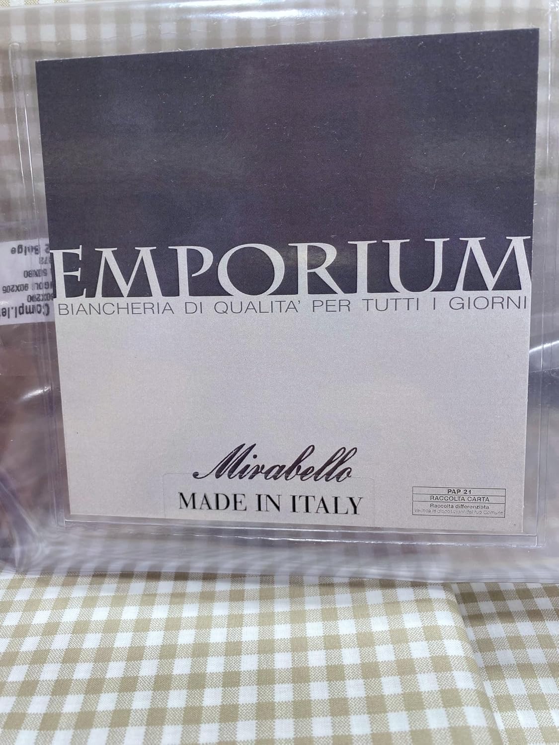 Mirabello Carrara complete single bed sheets in 100% Pure Cotton Percale art. Aspen