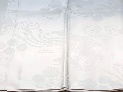 Milano Home Collection Wonderful Double Duvet Cover Set in Pure Cotton Satin Jacquard 800TC Art. Banyan Color White