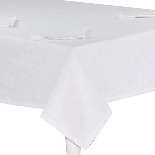 PRECIOUS Table service in Pure Cotton Jacquard Flanders Art. Flanders with napkins