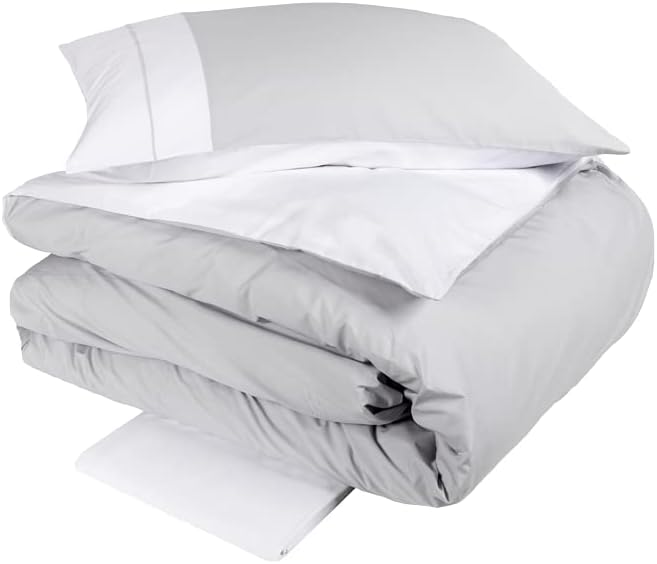 Fazzini Atelier line complete double duvet cover in Pure Percale 250TC art. Bicocca