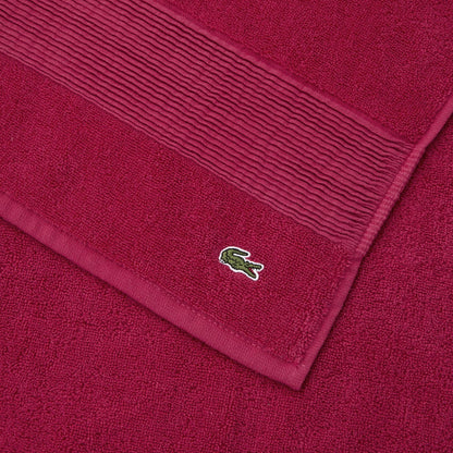 Lacoste coppia asciugamani 1+1 spugna 600 gr/mq art. Lecroco